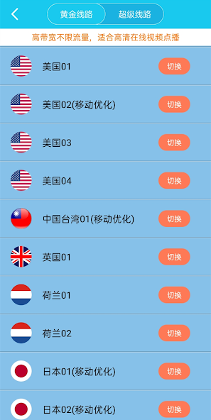 旋风国外加速器永久免费版android下载效果预览图